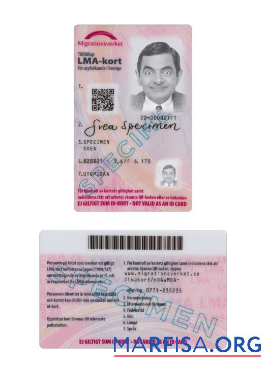 Realistic Sweden LMA card download for verification